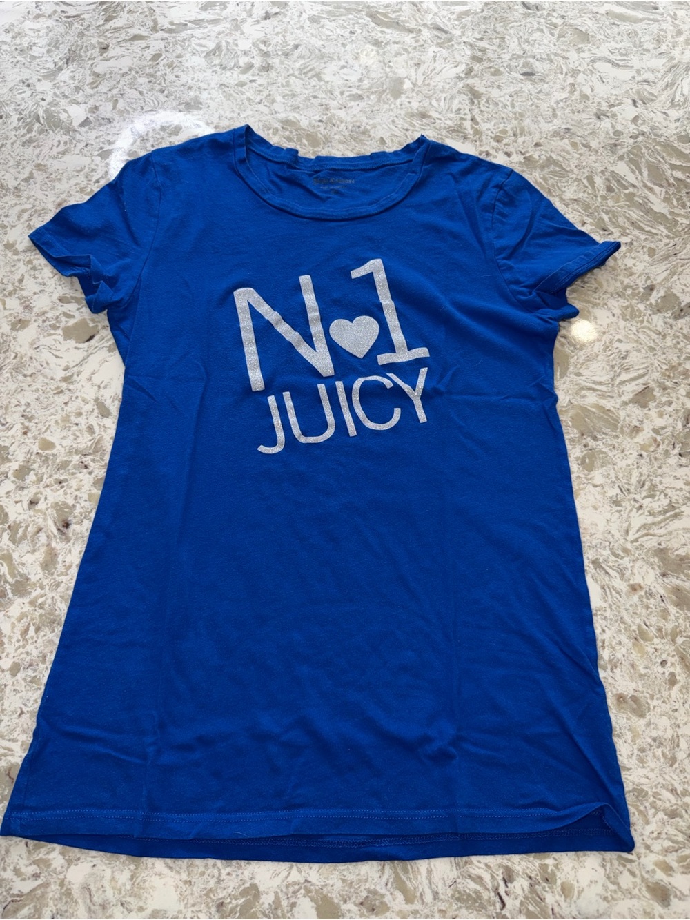 Juicy Couture Royal Blue No.1 Juicy Logo Tee